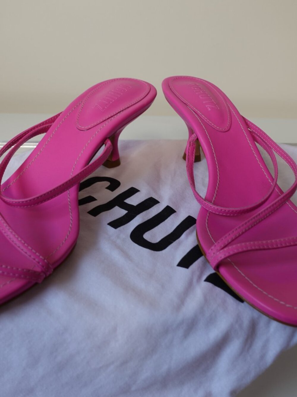 Schutz Evenise Sandal in Neon Pink size 8 - Picture 7 of 7